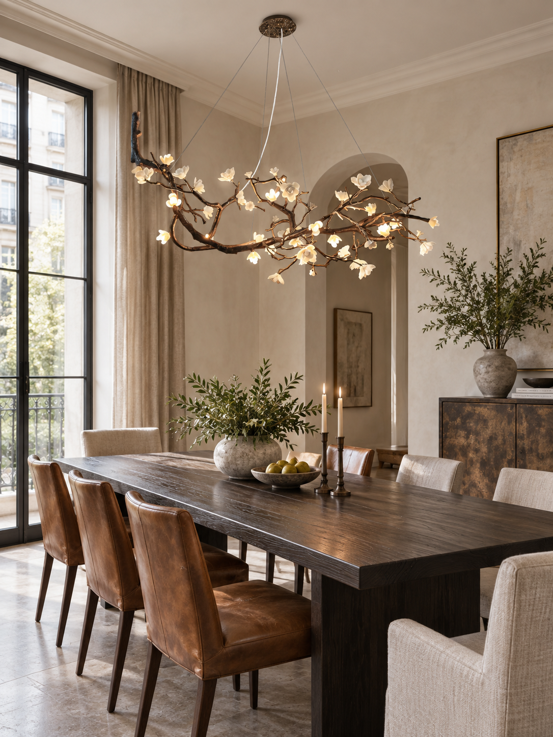 Keldenford candelabru cu flori din porțelan ramură