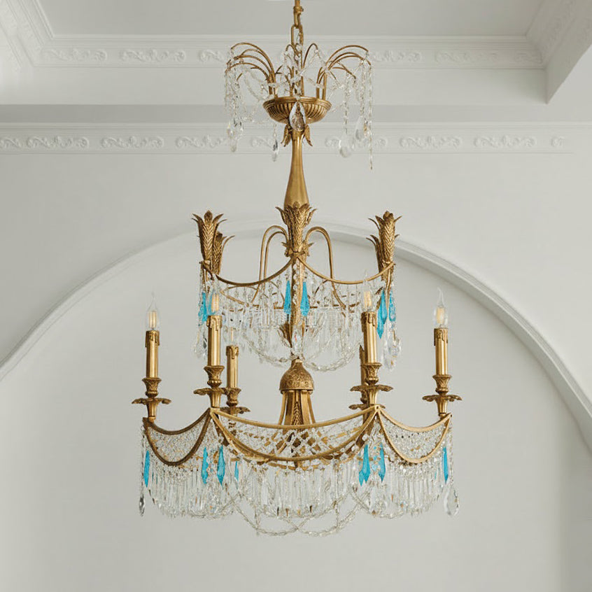 Genovese candelabru din cristal