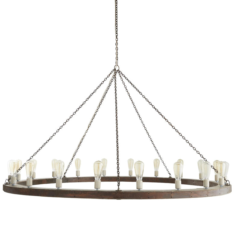 Rinorena candelabru din lemn