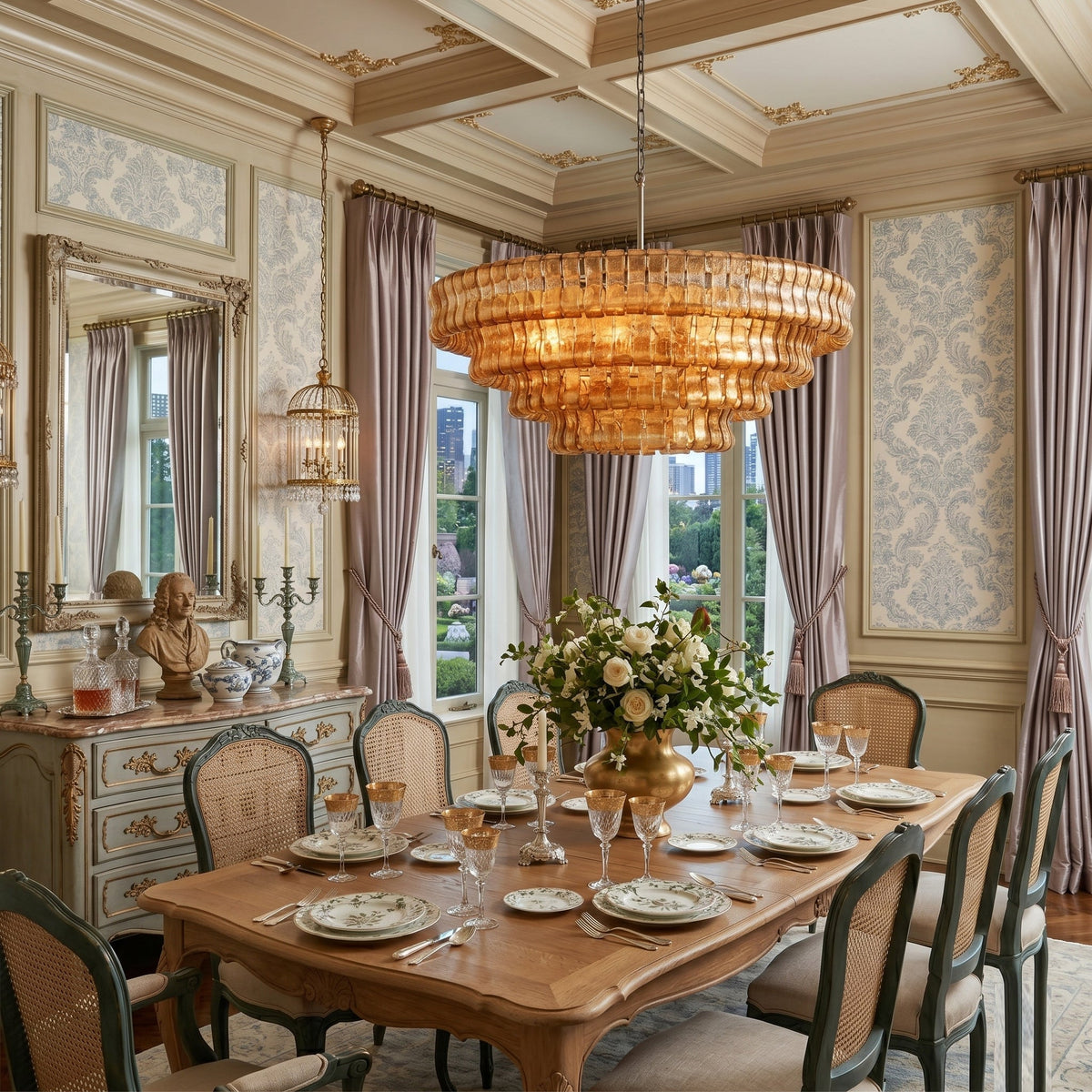 Venetia candelabru, rotund