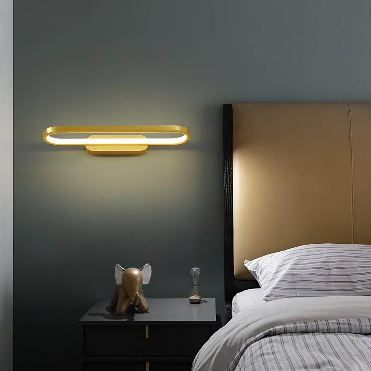Casaraya aplică de perete din alamă, modernă, minimalistă, LED