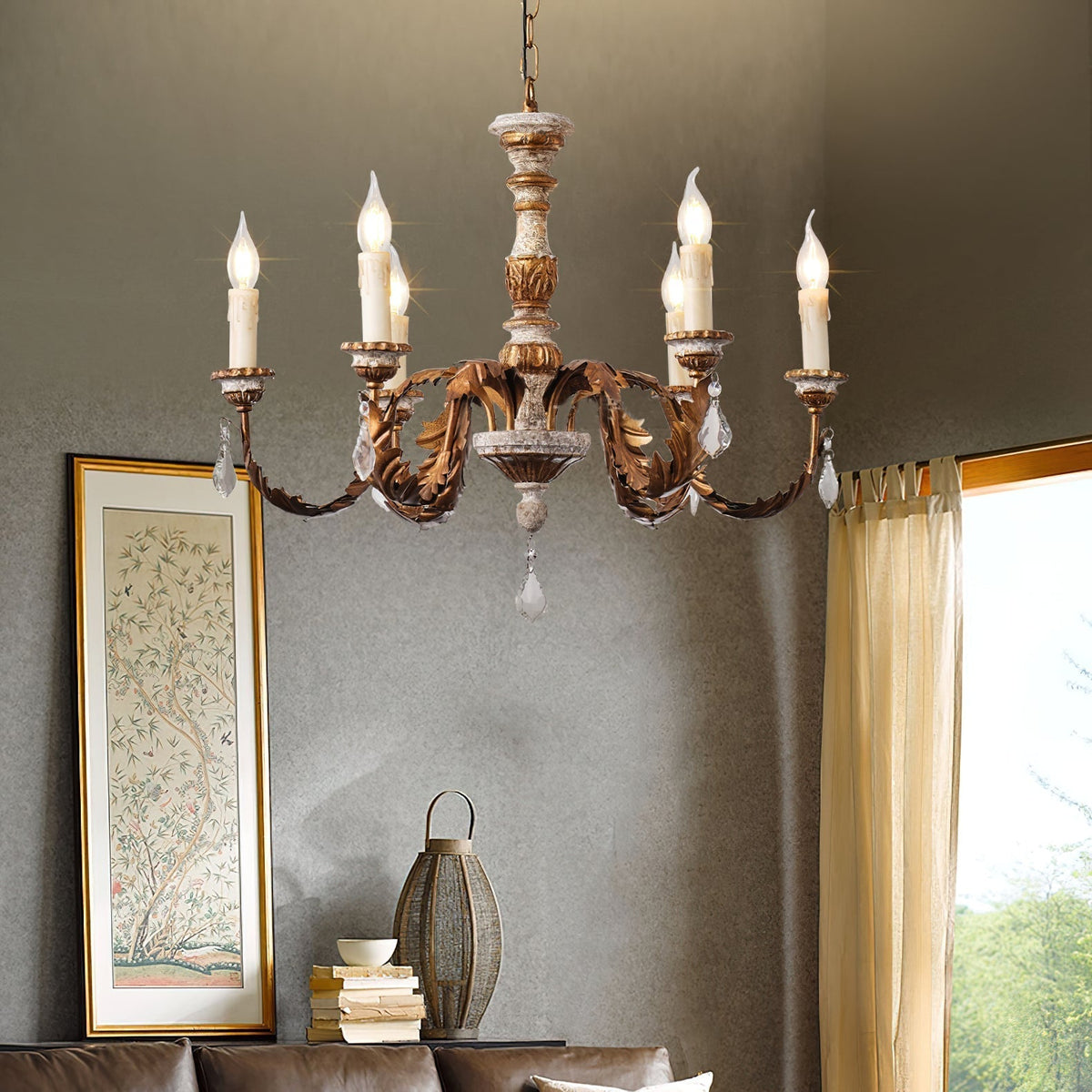 Elyenira candelabru din cristal