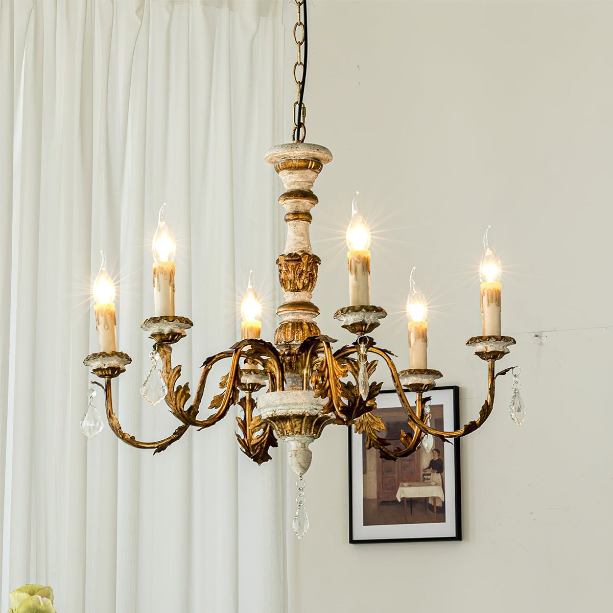 Elyenira candelabru din cristal