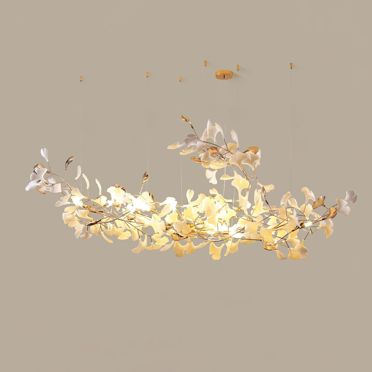 Sovell candelabru Postmodern de lux Ginkgo Cloud Ceramics