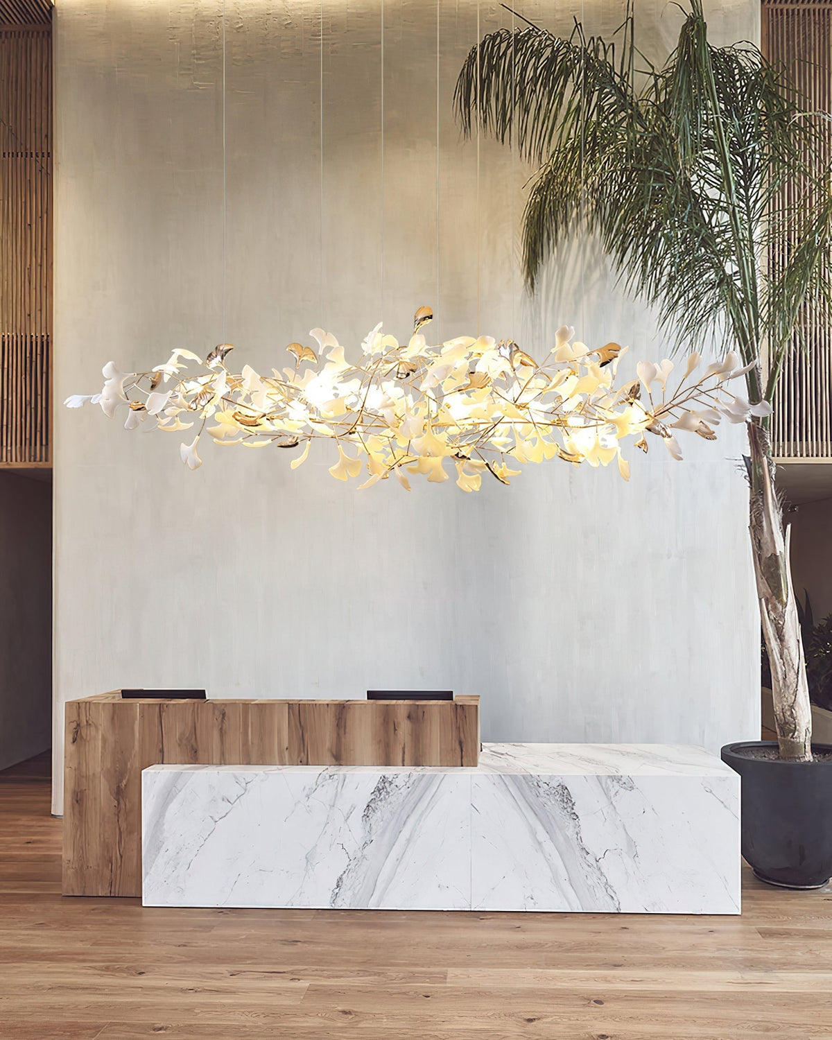Sovell candelabru Postmodern de lux Ginkgo Cloud Ceramics