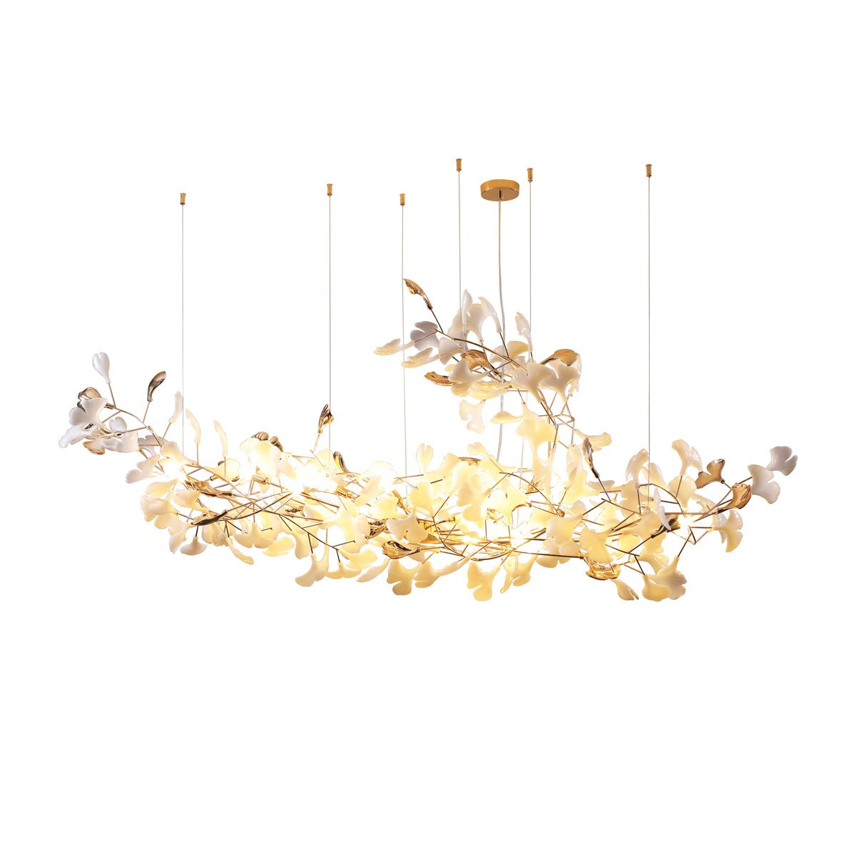 Sovell candelabru Postmodern de lux Ginkgo Cloud Ceramics