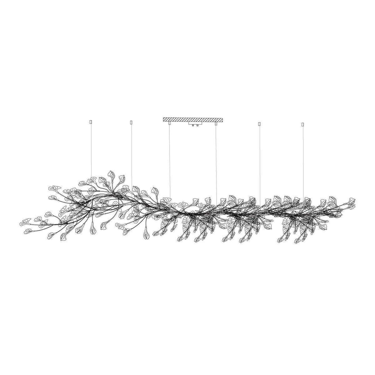 Calix candelabru cu abajur din ceramică în formă de frunză Gingko și finisaj alb aur, în stil modern