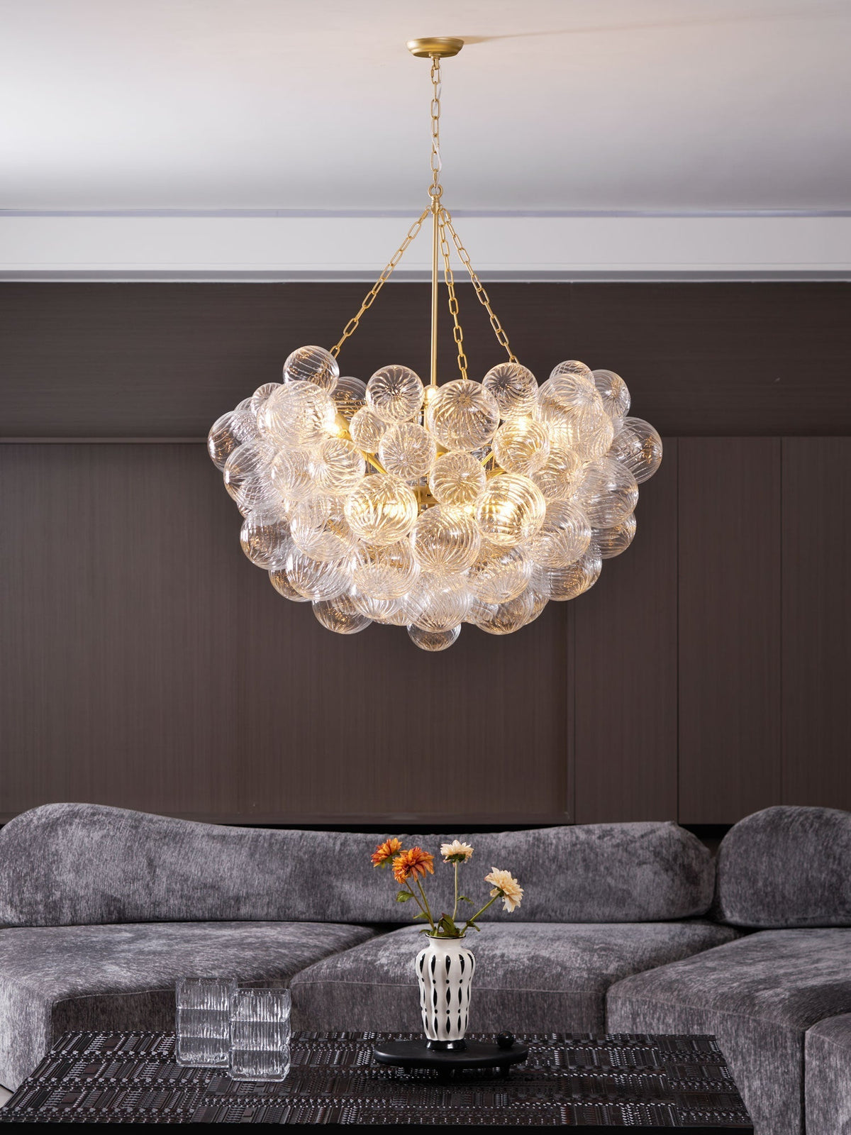 Ben candelabru Bile de sticlă Bubble modern