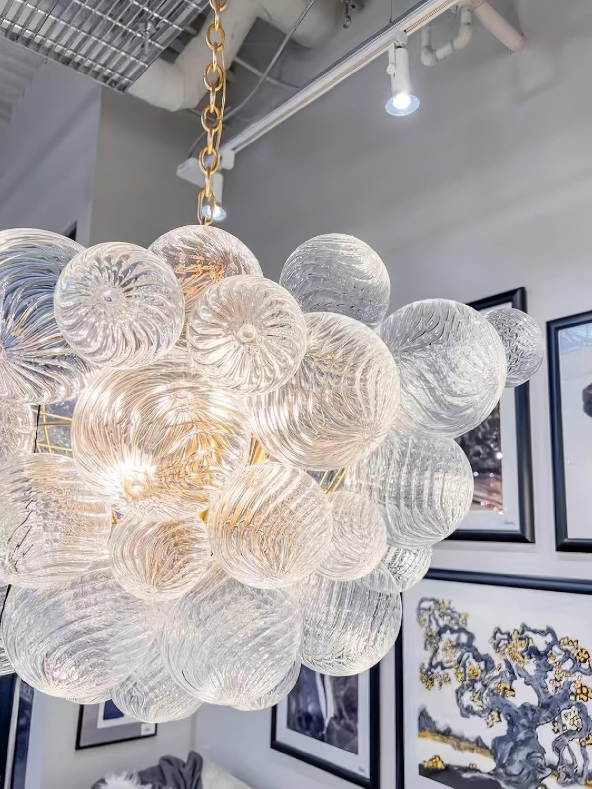 Ben candelabru Bile de sticlă Bubble modern