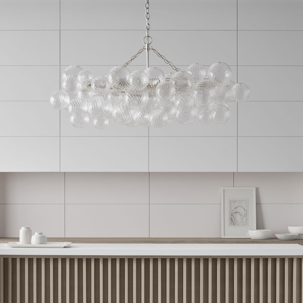 Ben candelabru Bile de sticlă Bubble modern