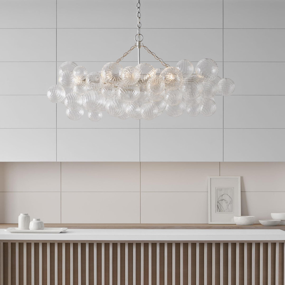 Ben candelabru Bile de sticlă Bubble modern
