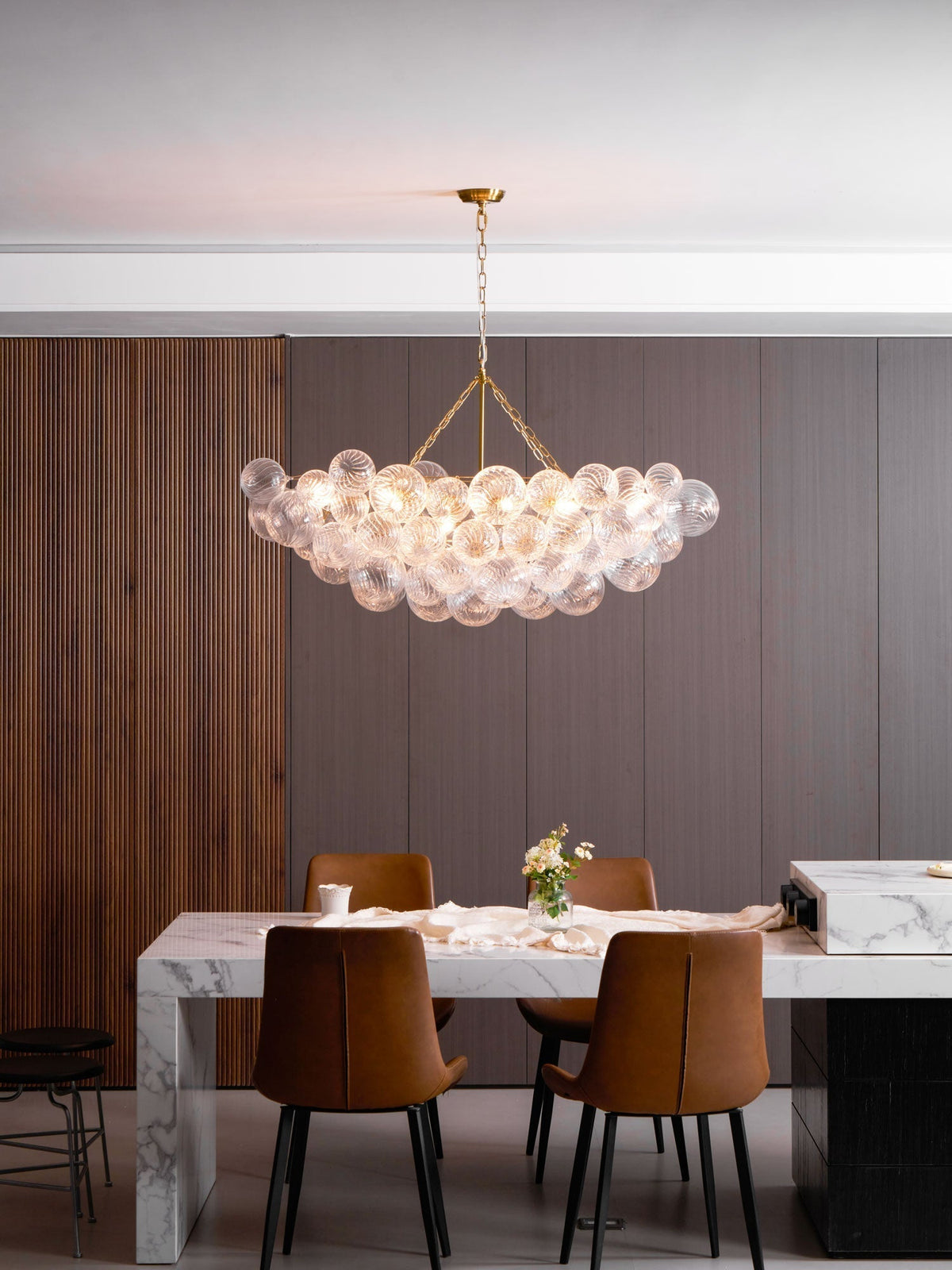 Ben candelabru Bile de sticlă Bubble modern