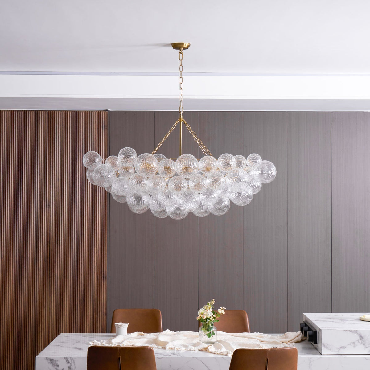 Ben candelabru Bile de sticlă Bubble modern