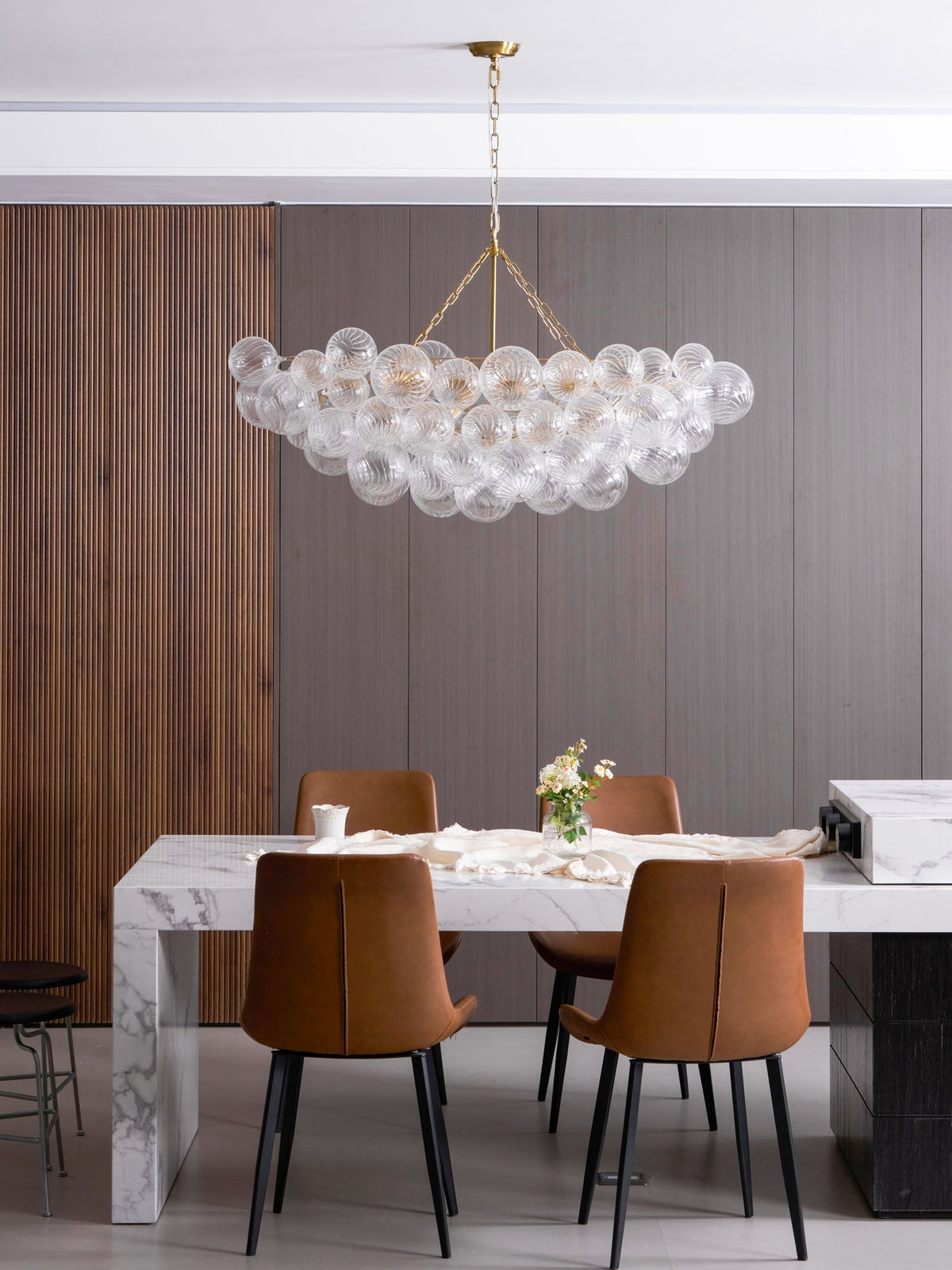 Ben candelabru Bile de sticlă Bubble modern