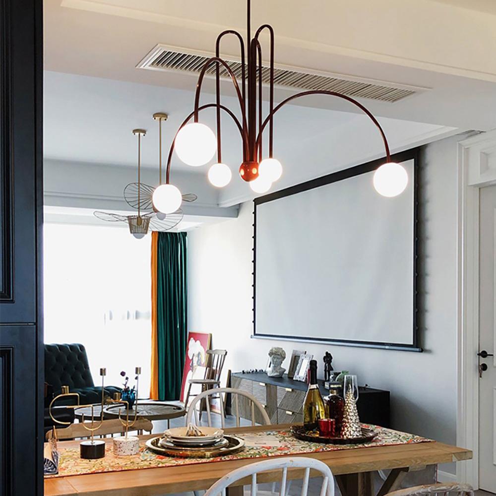 Rivorora candelabru, modern, cu glob