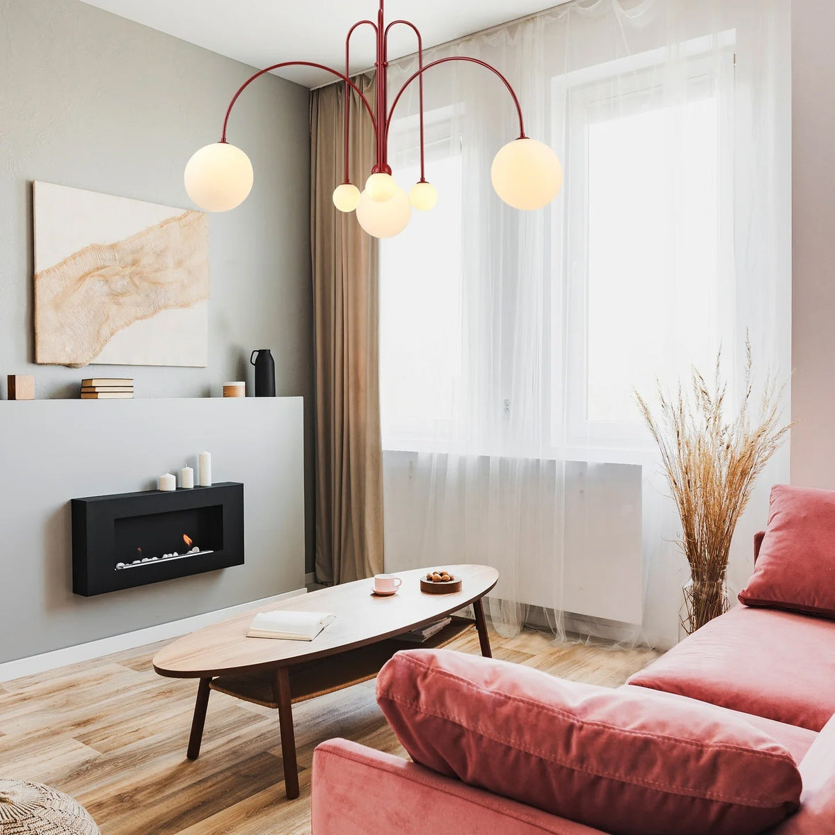 Rivorora candelabru, modern, cu glob