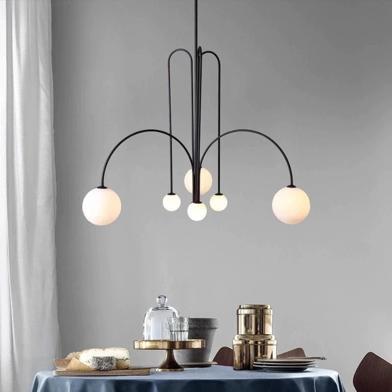 Rivorora candelabru, modern, cu glob