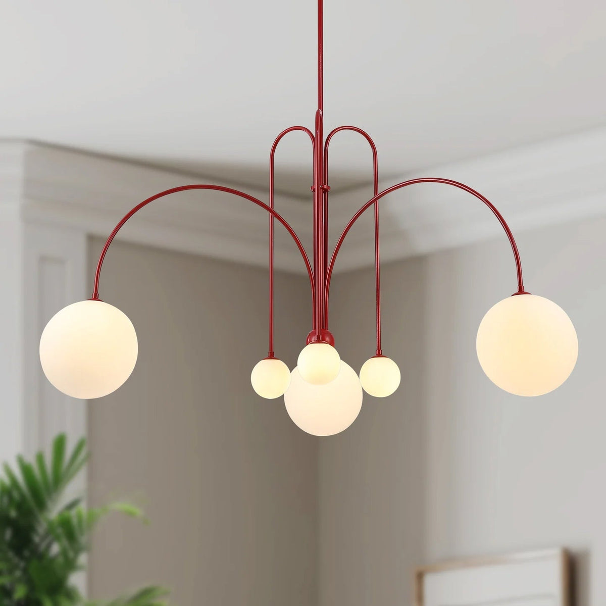 Rivorora candelabru, modern, cu glob