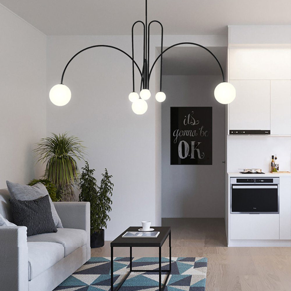 Rivorora candelabru, modern, cu glob