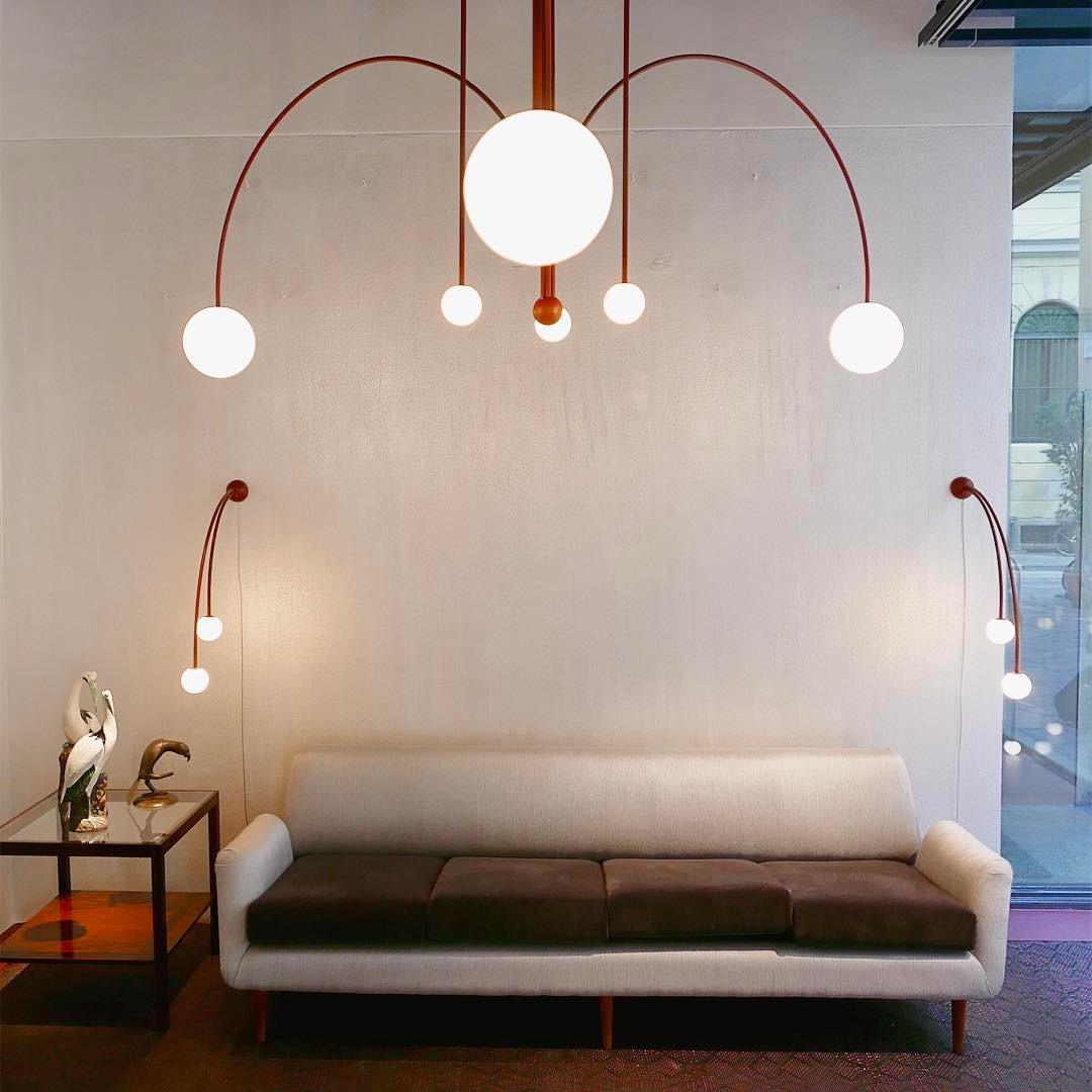 Rivorora candelabru, modern, cu glob