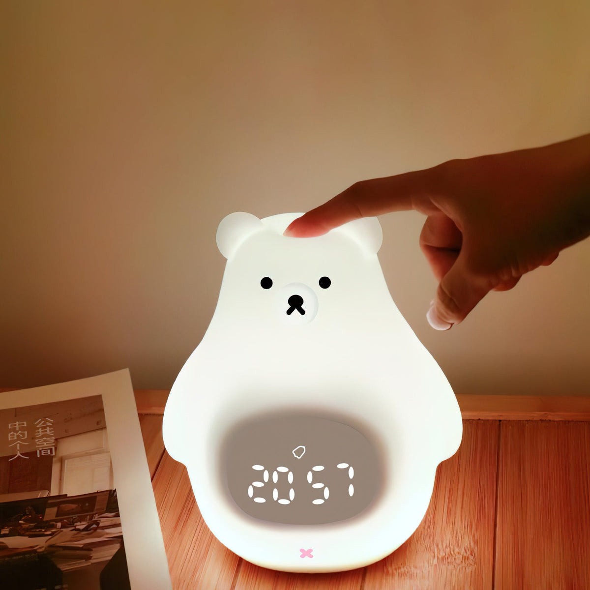 Bomi Clock Night Light (cu baterie integrată)
