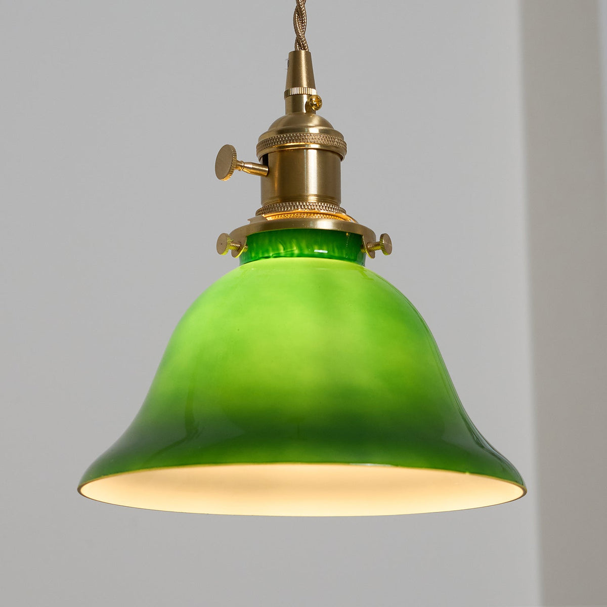 Jovanth lampă suspendată retro din alamă