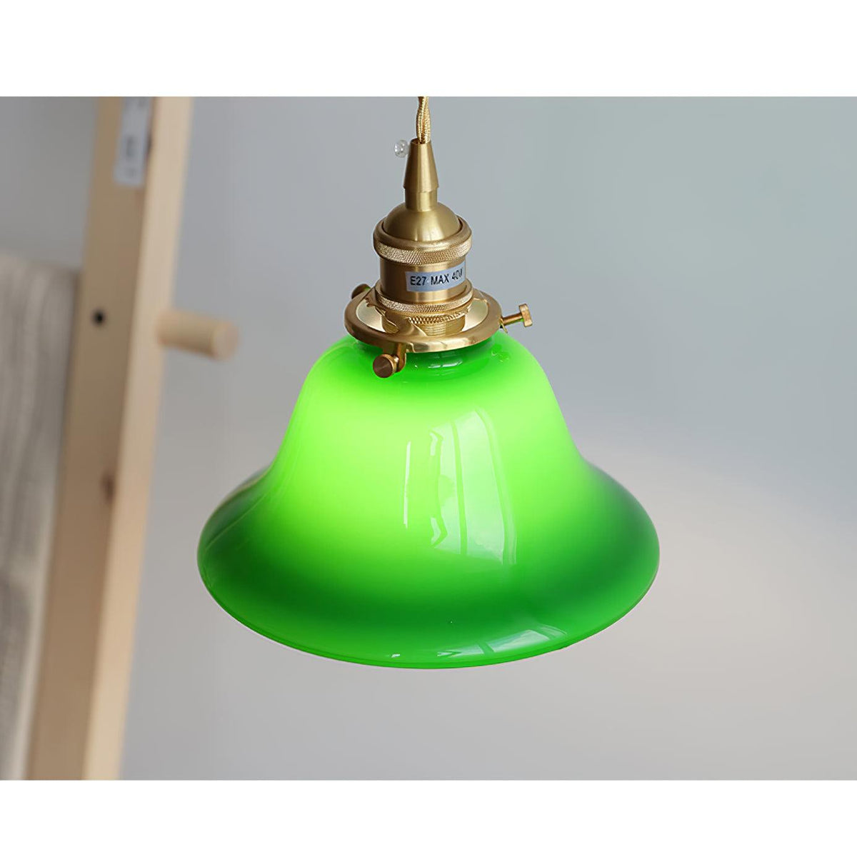 Jovanth lampă suspendată retro din alamă