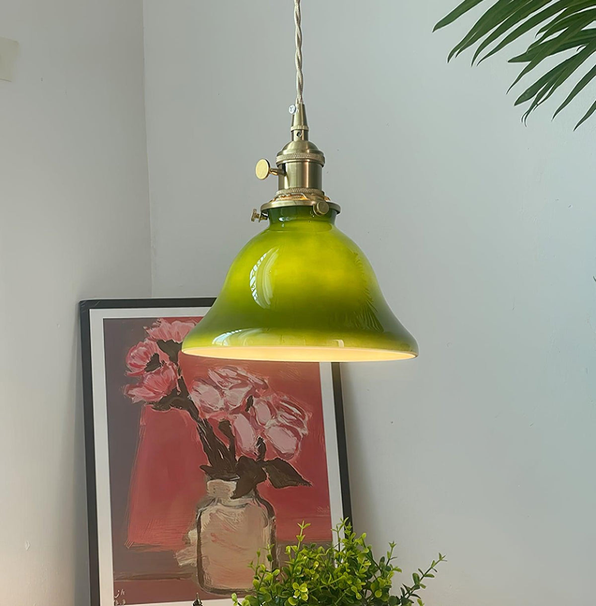 Jovanth lampă suspendată retro din alamă