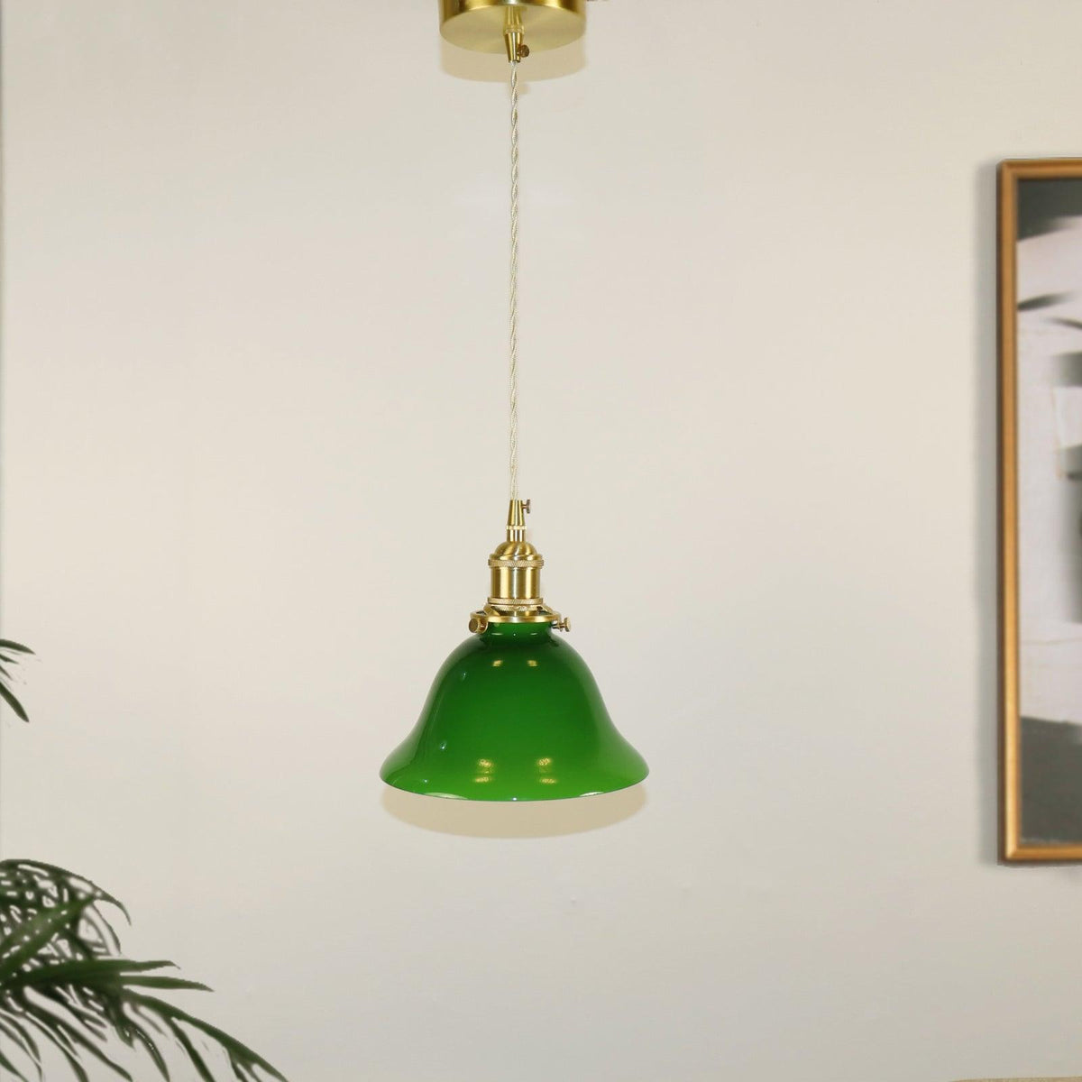 Jovanth lampă suspendată retro din alamă