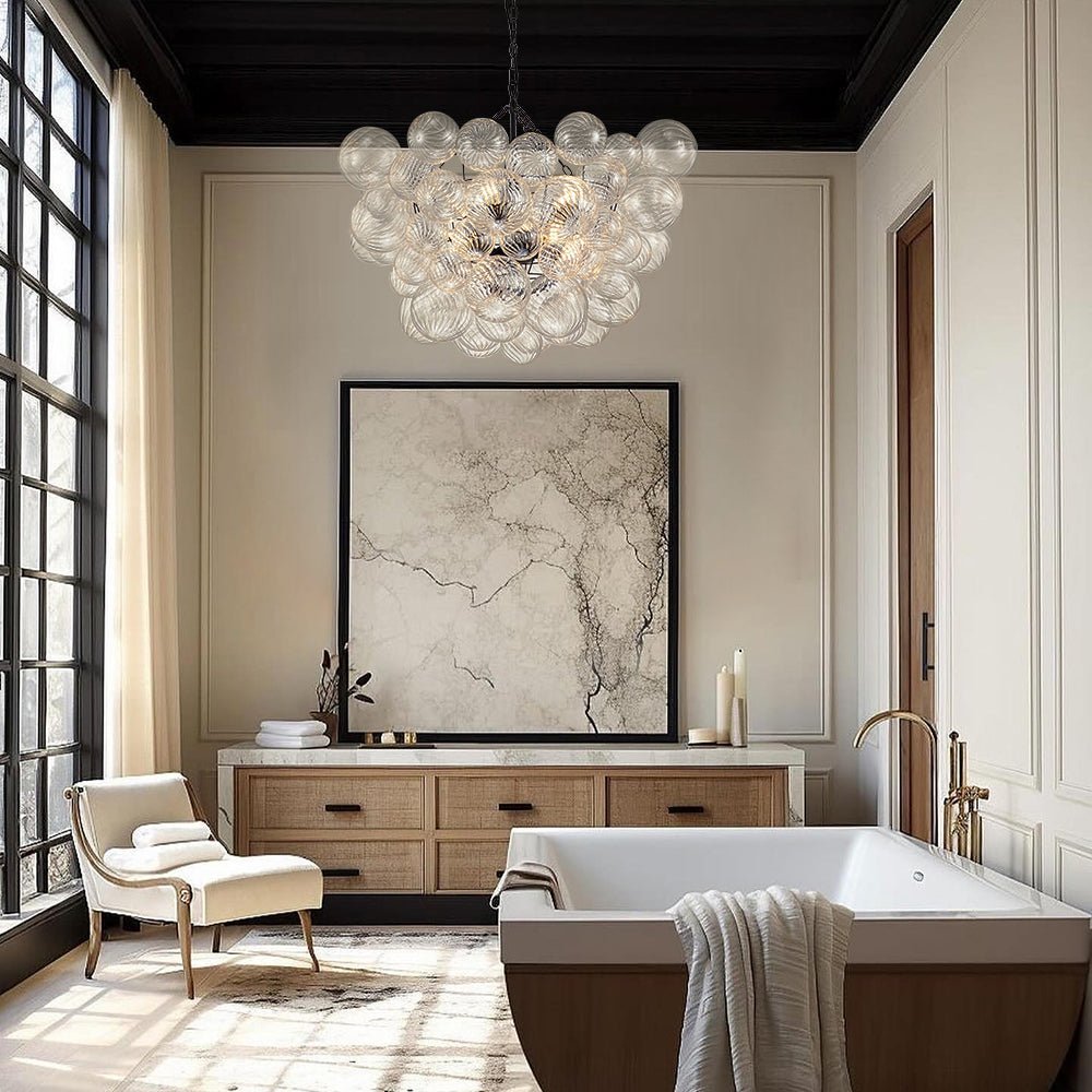 Ben candelabru Bile de sticlă Bubble modern