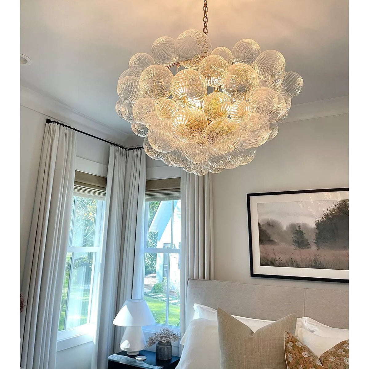 Ben candelabru Bile de sticlă Bubble modern