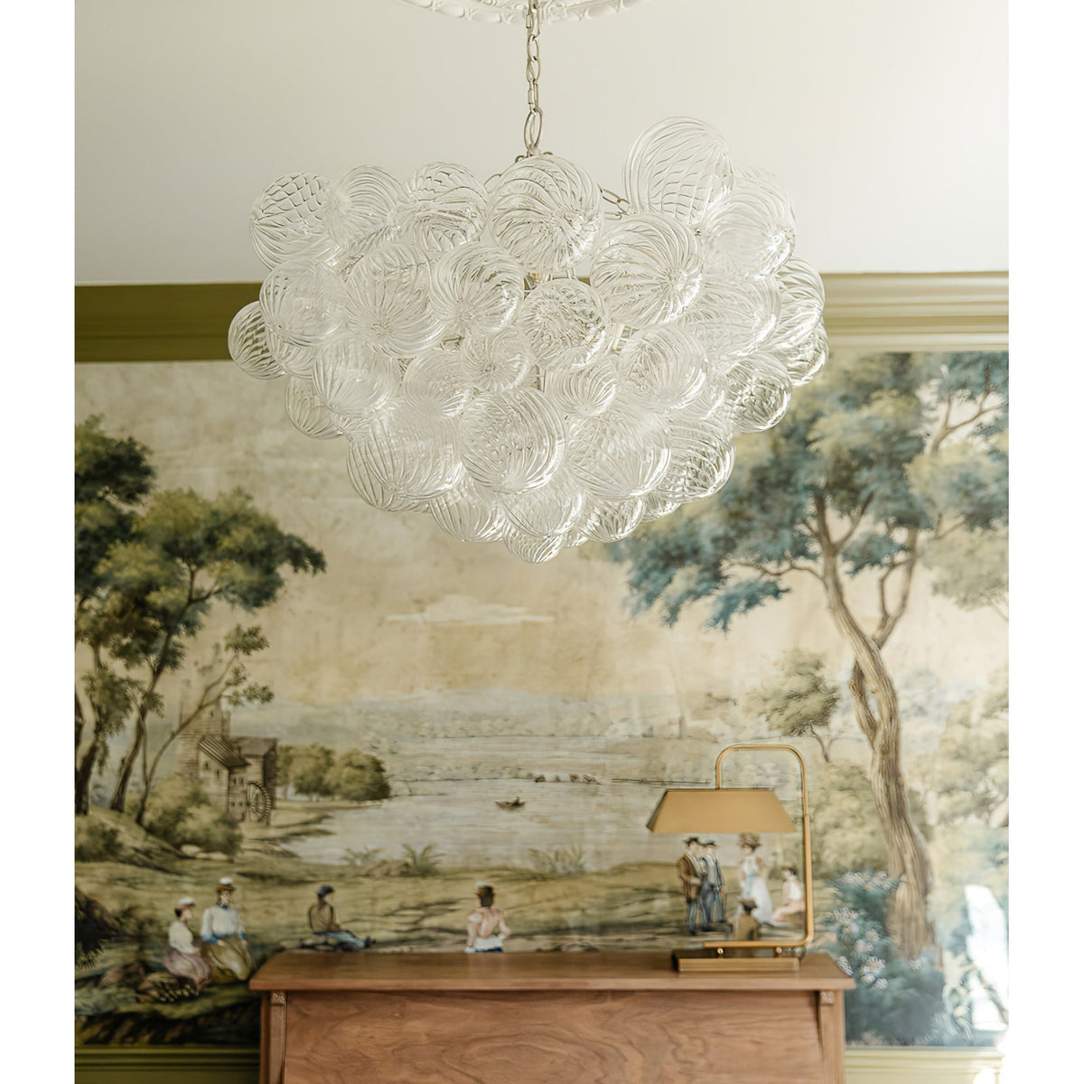 Ben candelabru Bile de sticlă Bubble modern