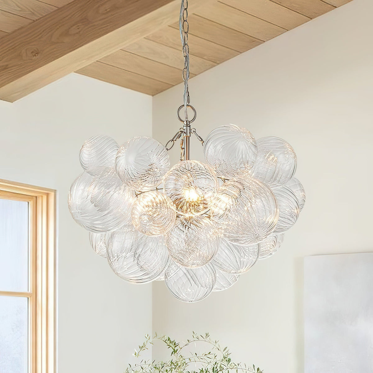 Ben candelabru Bile de sticlă Bubble modern