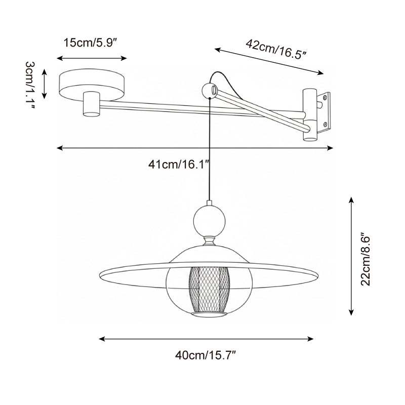 Saturn lampă suspendată