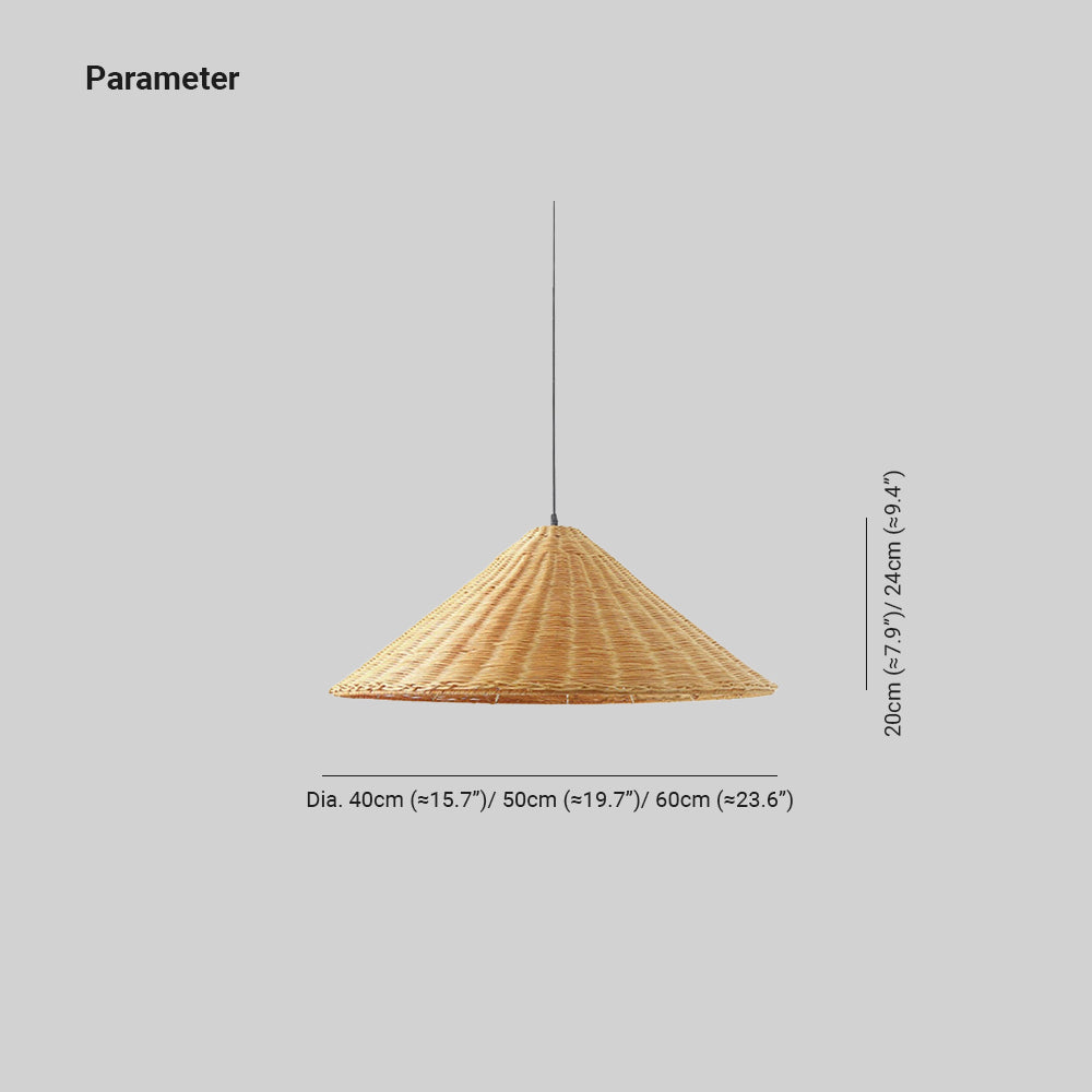 Muto Vintage Handmade LED ratan lampă suspendată living