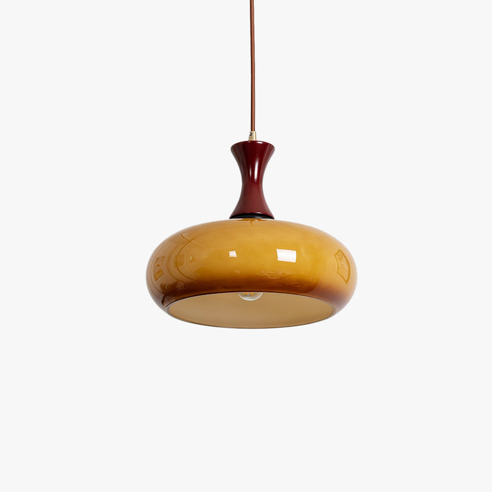 Arisha lampă suspendată din sticlă, vintage, LED, pentru living
