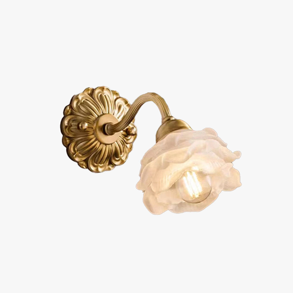 Arisha aplică de perete pentru interior din metal și sticlă, vintage, pentru dormitor și living