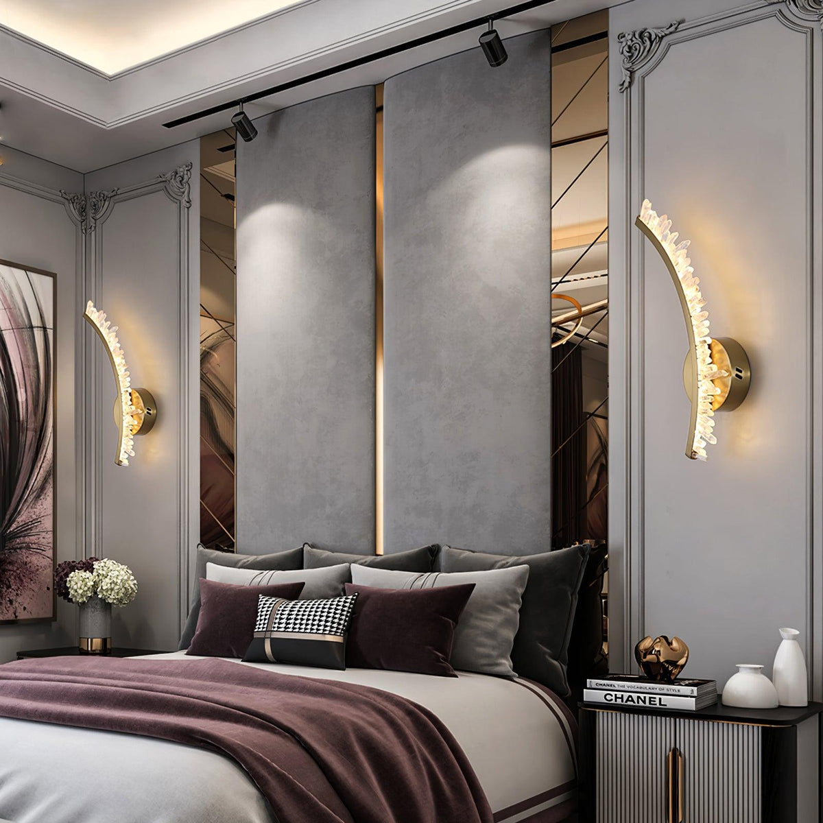 Celo aplică de perete din cristal, premium, în stil de artă nordică