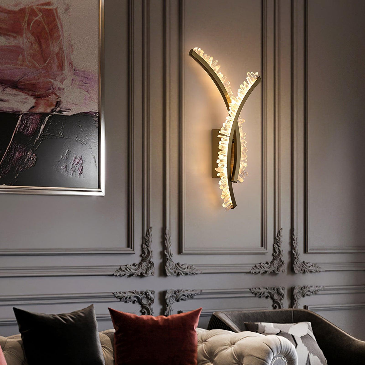 Celo aplică de perete din cristal, premium, în stil de artă nordică