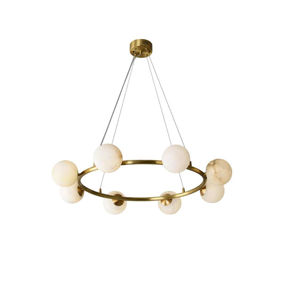 Helix candelabru din alabastru glob
