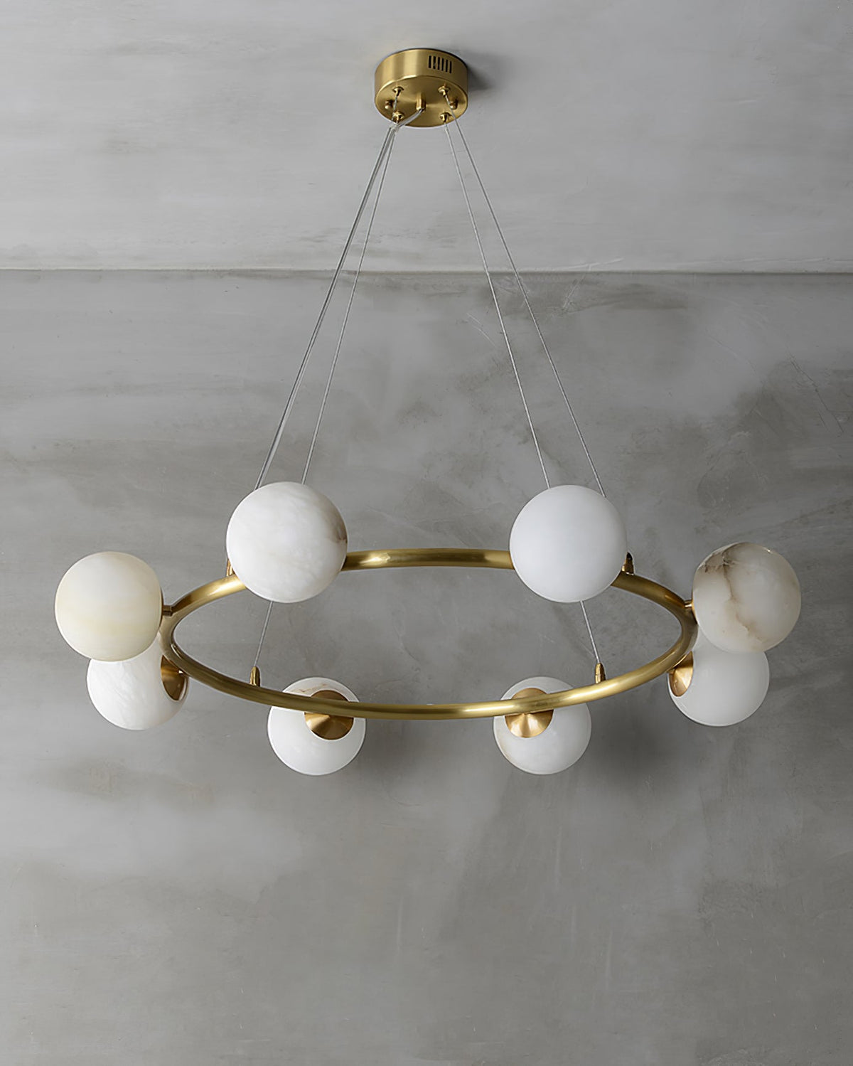 Helix candelabru din alabastru glob