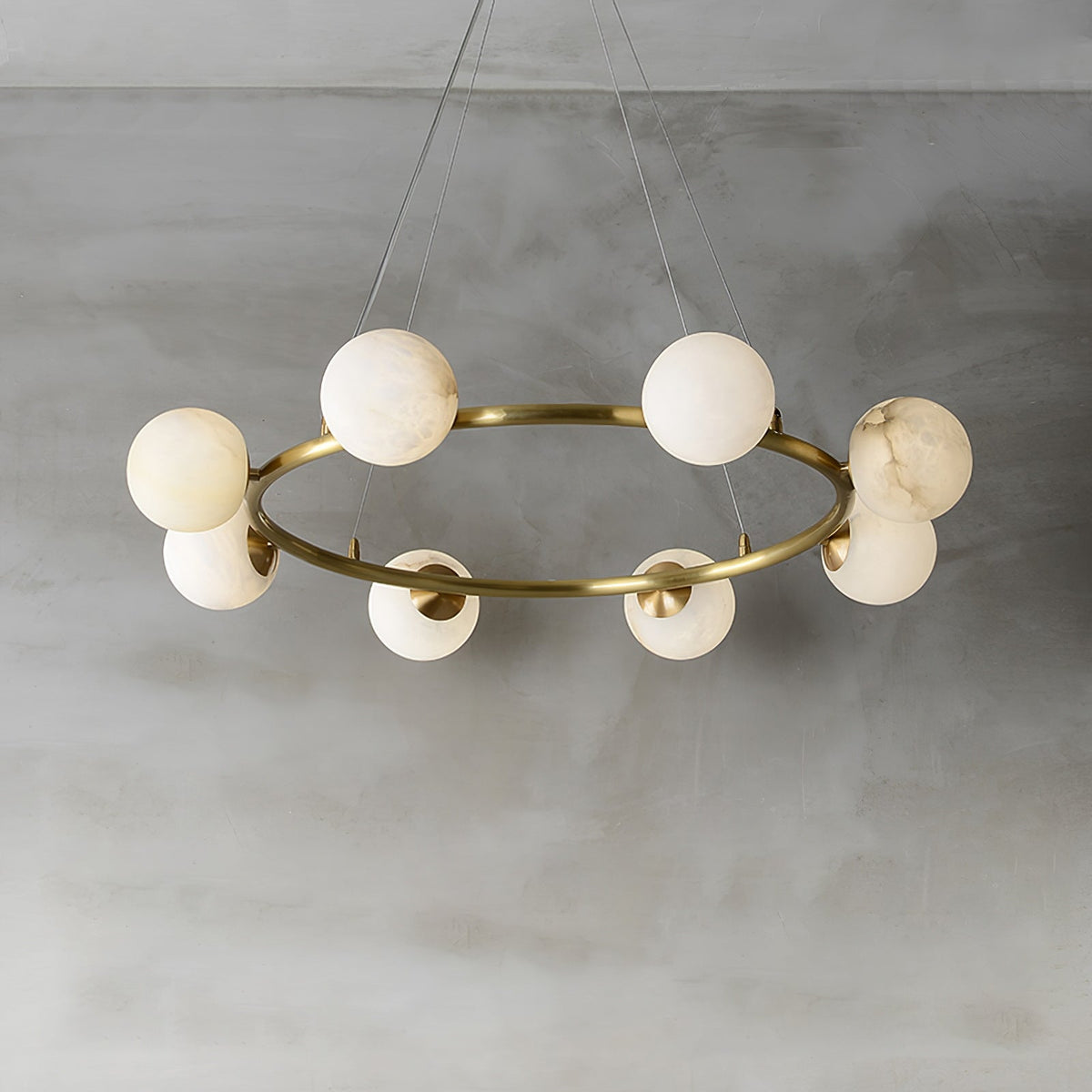 Helix candelabru din alabastru glob