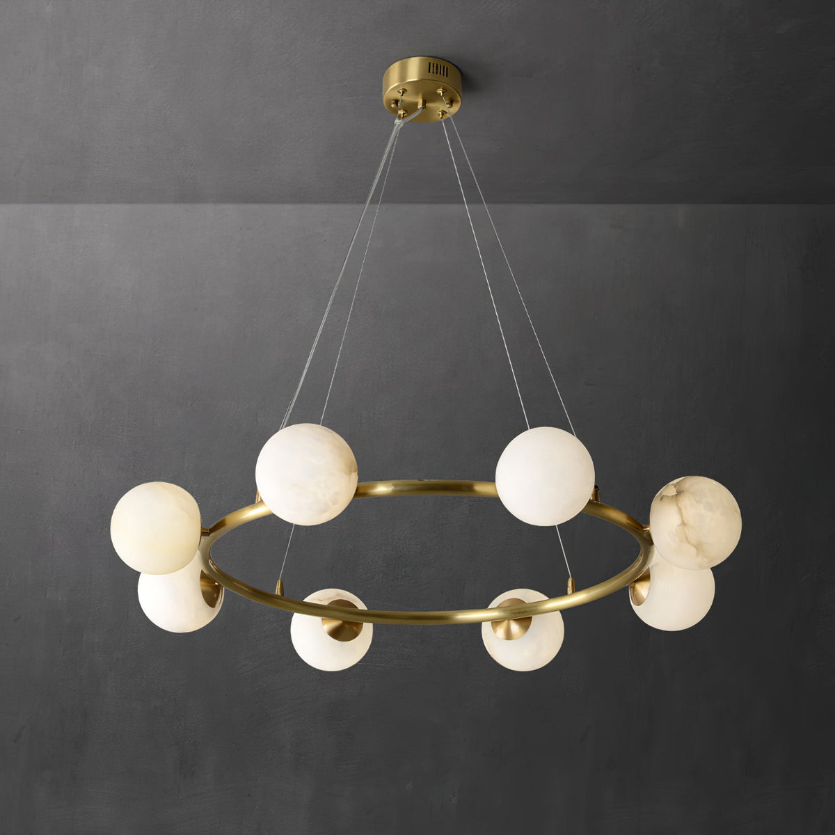 Helix candelabru din alabastru glob