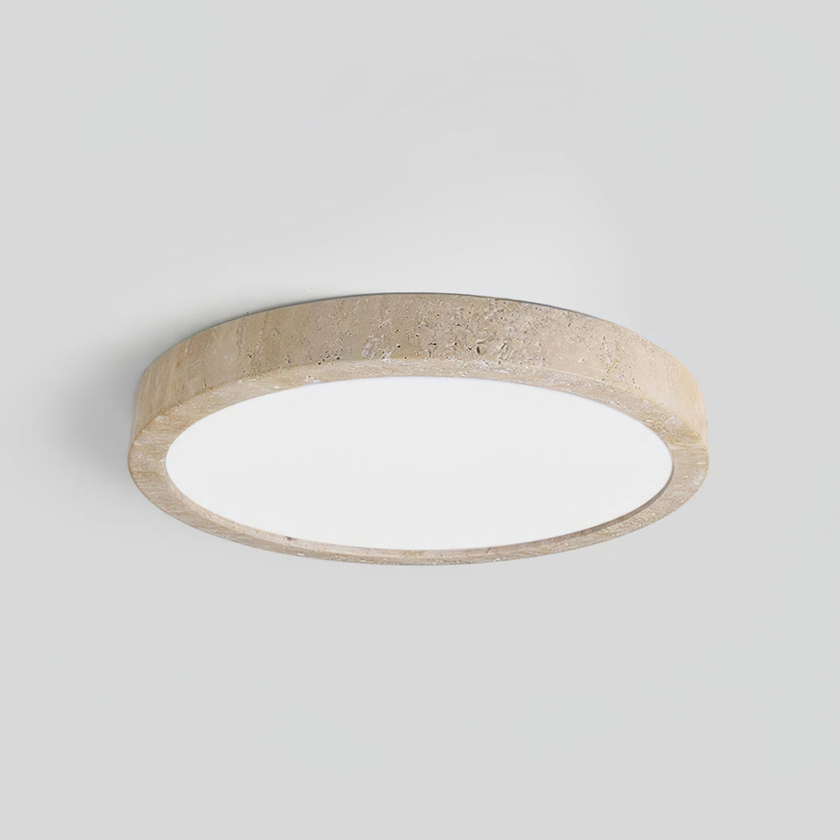 Cal plafonieră minimalistă din travertin
