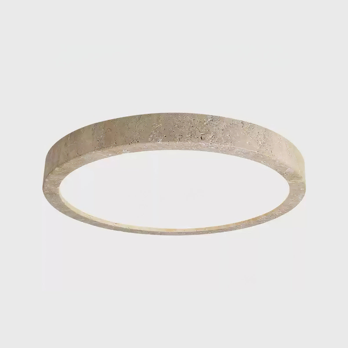 Cal plafonieră minimalistă din travertin