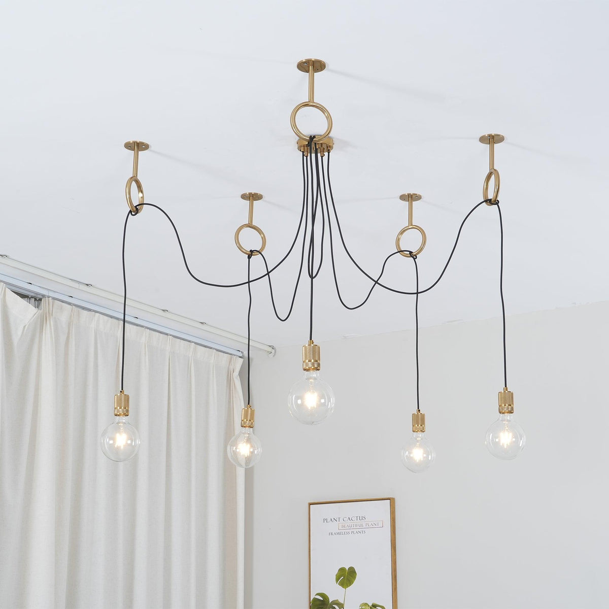 Miririne candelabru industrial Spider Suspendat Reglabil