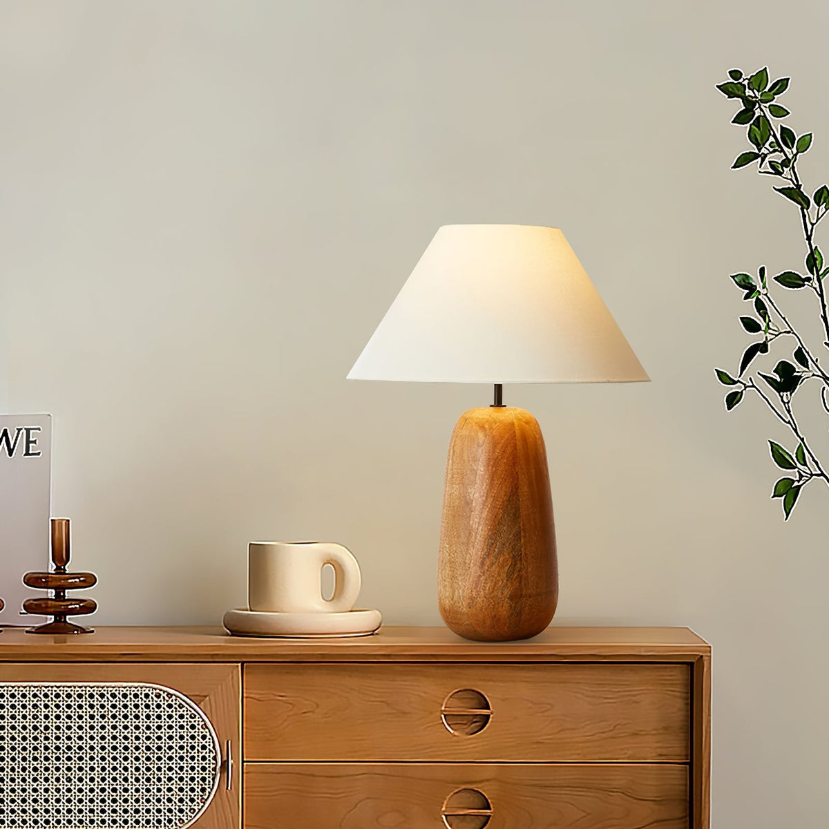 Lindenier lampă de masă din lemn