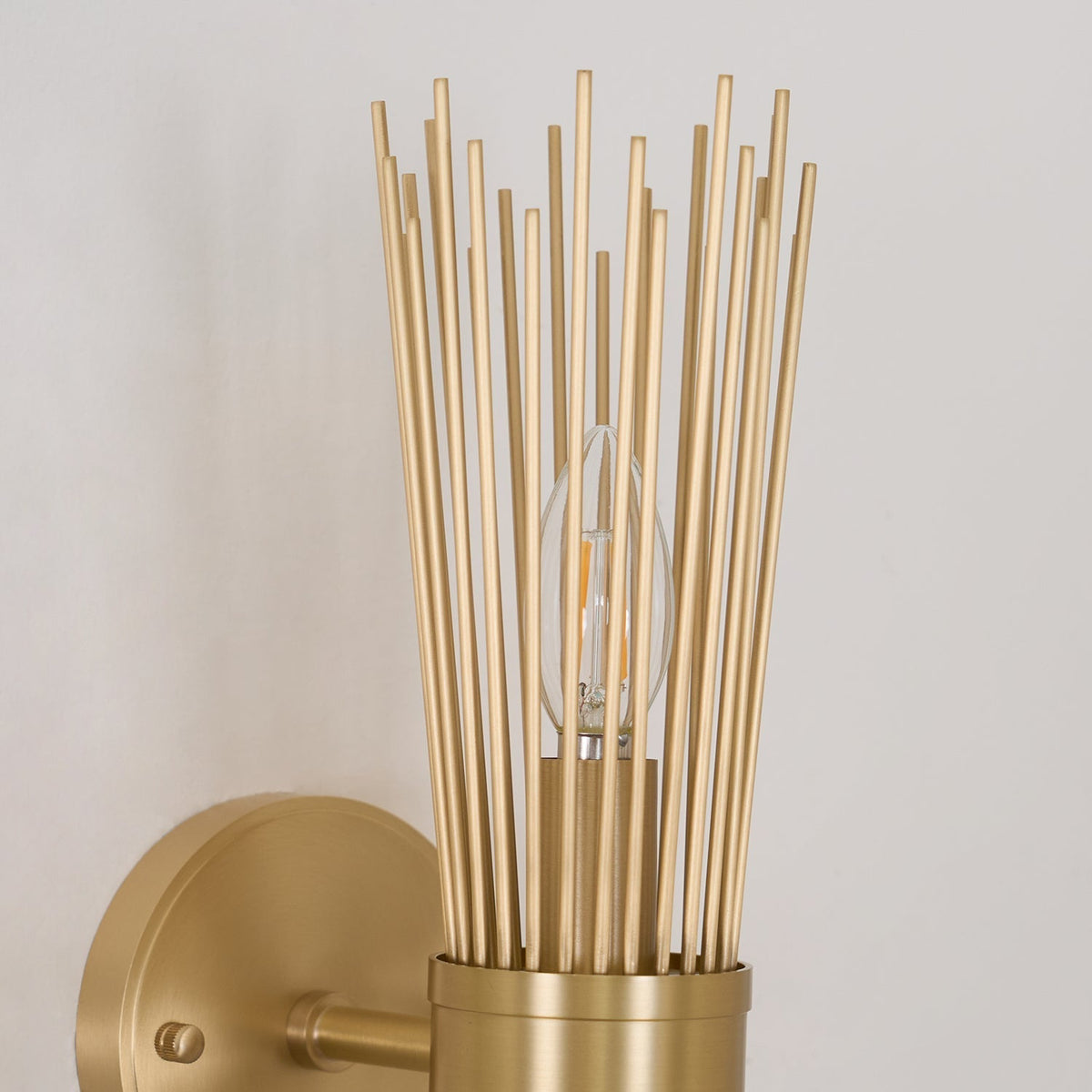 Thresher aplică de perete din alamă, postmodernă, de lux, tip lumânare