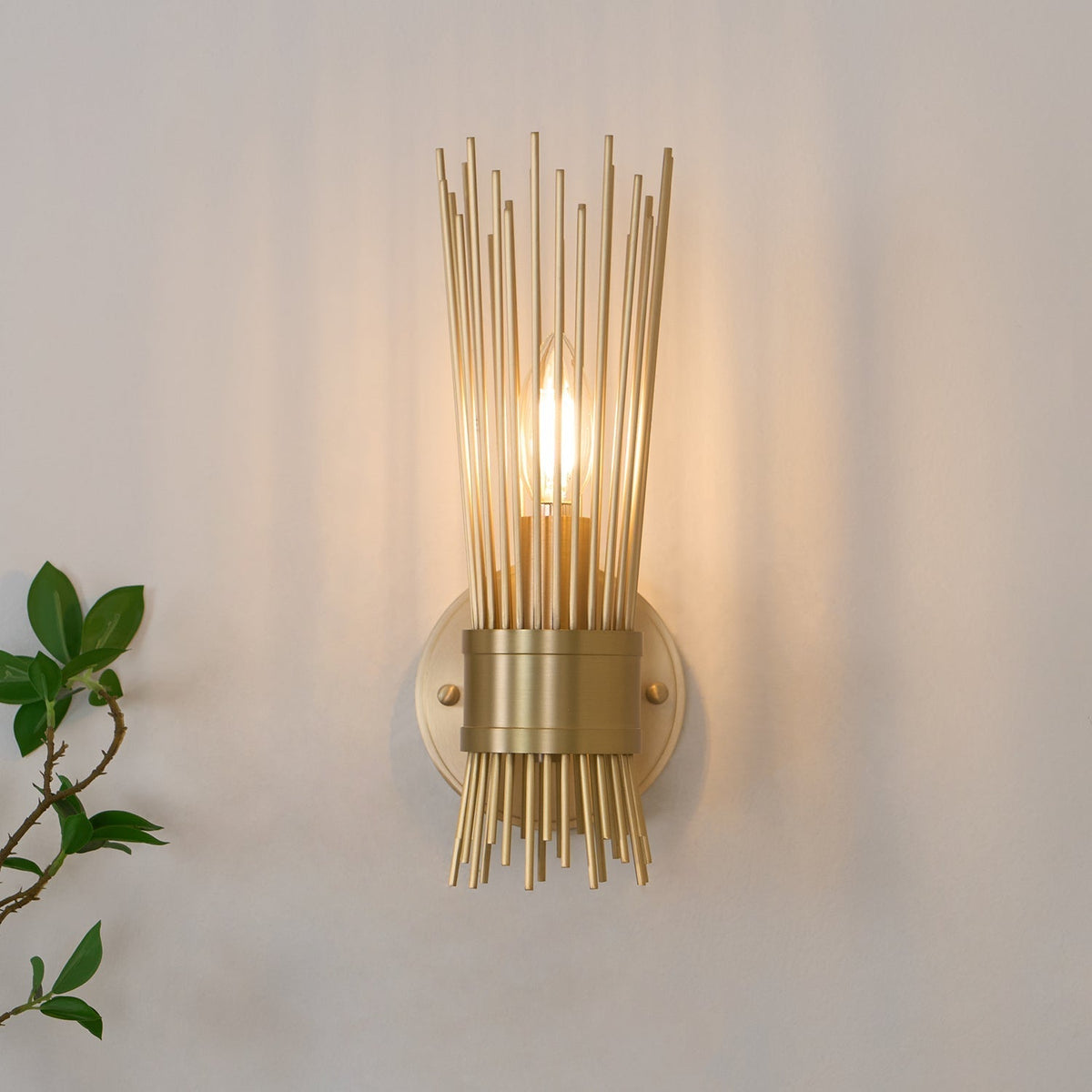 Thresher aplică de perete din alamă, postmodernă, de lux, tip lumânare