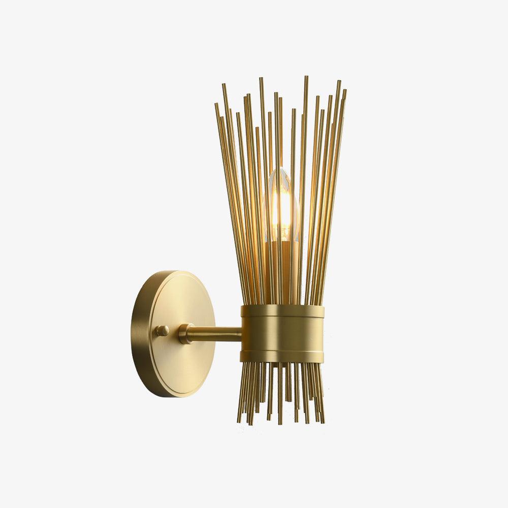 Thresher aplică de perete din alamă, postmodernă, de lux, tip lumânare